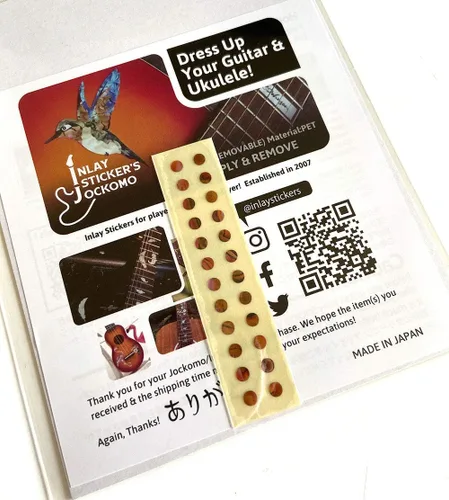 Miniatura 13 de Adhesivos de incrustación para marcadores de diapasón de guitarras y bajo - 0.32 cm Pequeñas marcas laterales en forma de punto - Abulón azul