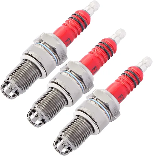 Miniatura 11 de Bujía de 3 electrodos F7TC para generador GX120 GX160 GX200 GX240 GX270 GX340 GX390 cortacésped tractor rotulador motosierra bomba de agua Go Kart