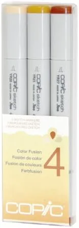 Copic Juego de marcadores de boceto 3 Color Fusion 4