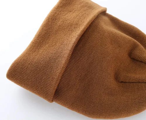 Miniatura 95 de Home Prefer - Gorro de invierno para hombre con visera, cálida y doble punto.
