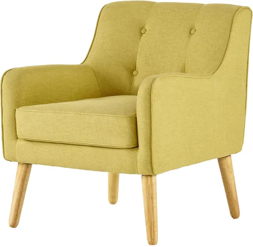 Miniatura 11 de Christopher Knight Home - Sillón de tela Felicity, diseño de mediados de siglo, color carbón