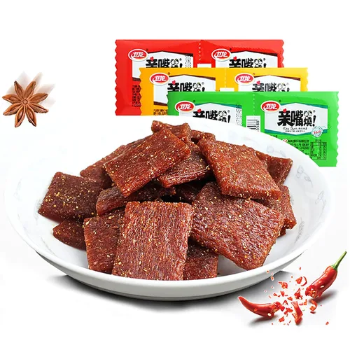 Miniatura 4 de WeiLong Latiao, Damianjin Gluten picante, Snack chino, Wei Long Series Spicy Gluten (paquete de 40) paquete pequeño ndependiente.