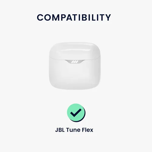 Miniatura 6 de kwmobile Funda compatible con JBL Tune Flex - Funda de silicona para auriculares - Blanco
