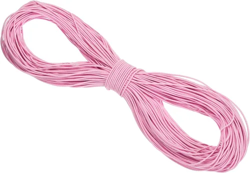 Miniatura 54 de PATIKIL Cuerda elástica elástica de 109 yardas (328.1 ft), cuerda elástica pesada de 0.059 in, albaricoque para manualidades, correas de gancho