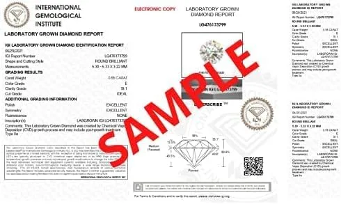 Miniatura 6 de IGI Anillo de compromiso de diamantes creados en laboratorio de excelente talla esmeralda blanca de 0.93 quilates con marquesa de acento y diamantes