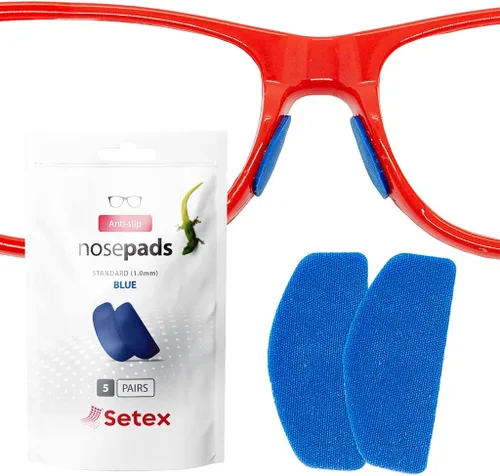 Miniatura 14 de Setex Gecko Grip - Almohadillas antideslizantes para la nariz de 0.039 in, 5 pares negros fabricados en Estados Unidos, innovadoras fibras