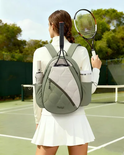Miniatura 2 de Mochila de tenis Sucipi para mujeres y hombres, mochila para raquetas de tenis resistente al agua y lavable a máquina, bolsa deportiva ligera