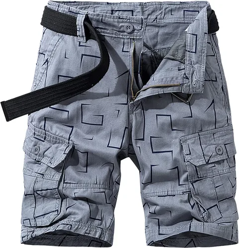 Miniatura 18 de Men Cargo Shorts Classic Fit Lightweight Ripstop Pants Tactical Outdoor Work Short Trousers with Multi Pocket