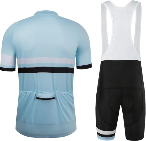 Miniatura 2 de Coconut Ropamo CR - Conjunto de camiseta de ciclismo para hombre, con cremallera, bolsillo con cremallera, manga corta, kits de ciclismo, pantalones