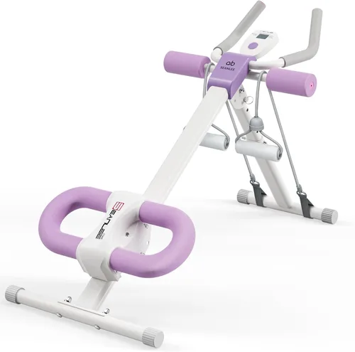 Máquina Abdominal Seanleecore Equipo de Entrenamiento de Abdominales Ajustable para Gimnasio en Casa Equipo de Ejercicio de Abdominales con Monitor