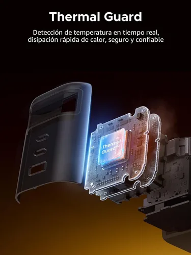 Miniatura 5 de UGREEN Nexode - Cargador retráctil USB C de 100 W GaN con cable integrado, adaptador de pared de carga rápida de 3 puertos para laptop, MacBook