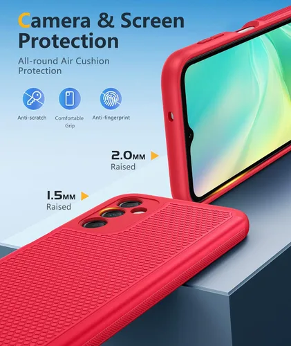 Miniatura 6 de FNTCASE Funda para teléfono Galaxy A14-5G: protección contra caídas de grado militar Samsung A14 5G, probada contra caídas de 14 pies, protector