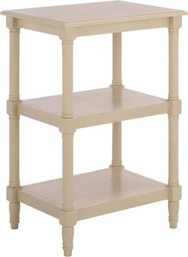 Miniatura 16 de Safavieh Home Collection Cassie Greige - Mesa de almacenamiento de 3 estantes ACC5715A, 19.8 pulgadas de ancho x 15 pulgadas de largo x 30 pulgadas