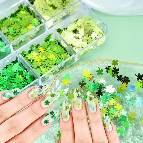 Miniatura 14 de Lentejuelas de uñas con purpurina de otoño, hojas de arce, copos de purpurina holográfica, hojas de arce holográficas, purpurina para uñas, diseño