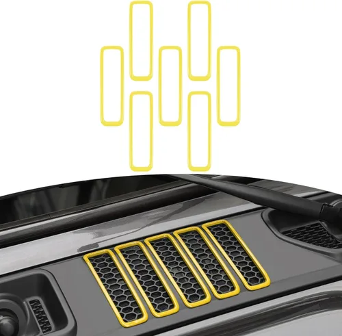 Miniatura 9 de RT-TCZ para Rejilla de Capó de Capó de Jeep JL para Jeep Wrangler JL JLU 2018-Actual para Gladiator JT 2020-Actual Accesorios Exteriores de Fibra