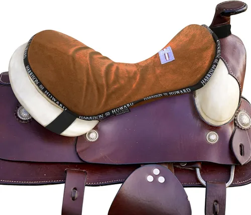 Miniatura 9 de Harrison Howard Protector de Asiento de Sendero Occidental Equipo de Montar para Silla de Caballo con Cojín Inferior Ayuda a Distribuir la Presión