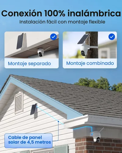 Miniatura 7 de REOLINK Cámaras de seguridad solar 4K inalámbricas para exteriores, Argus PT Ultra+panel solar, seguimiento automático de inclinación panorámica