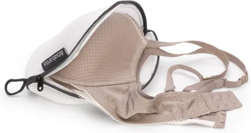 Miniatura 2 de Brabantia Bolsa de sujetador de lavandería con cremallera de malla (blanco) para lavar delicados, organizador de bolsas de viaje