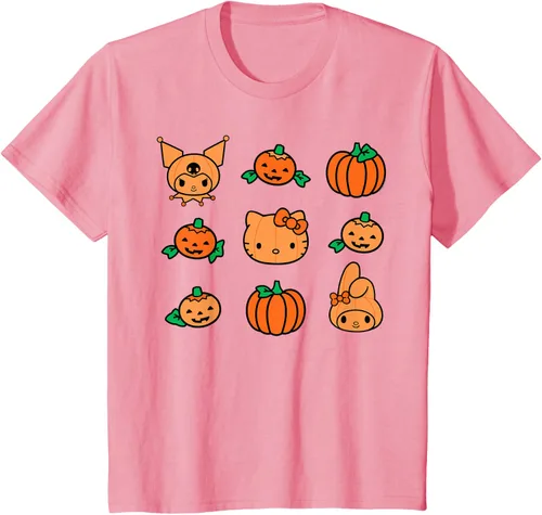Miniatura 37 de Camiseta de Halloween Hello Kitty My Melody Kuromi Pumpkins