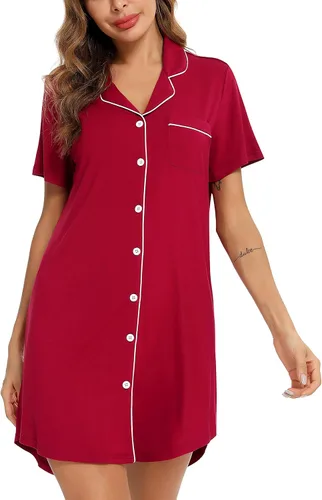 Miniatura 3 de Leikar Camisón de maternidad para mujer, pijama de lactancia de manga larga