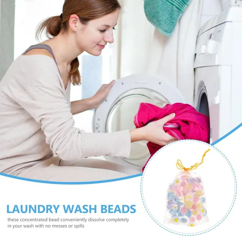 Miniatura 2 de Ambientador de lavanda a granel con 50 cuentas aromáticas para oler la ropa sucia, perlas frescas en suavizante, ropa variada: G Wash