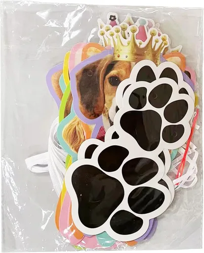 Miniatura 4 de TSJ Cartel de cumpleaños de perro de feliz cumpleaños, decoración de banderines para fiesta de cumpleaños, baby shower Banner de feliz cumpleaños