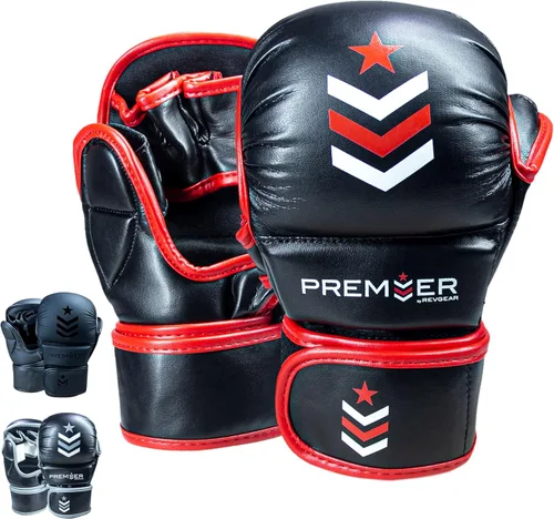 Miniatura 8 de Revgear Guantes MMA de 7 onzas: guantes de entrenamiento de piel sintética premium para hombres y mujeres, ideales para boxeo, muay thai, artes