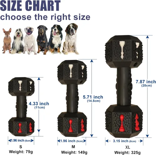 Miniatura 2 de Juguetes masticables para perros para masticadores agresivos, juguete dental no tóxico de grado alimenticio para mascotas, juguetes resistentes e XL