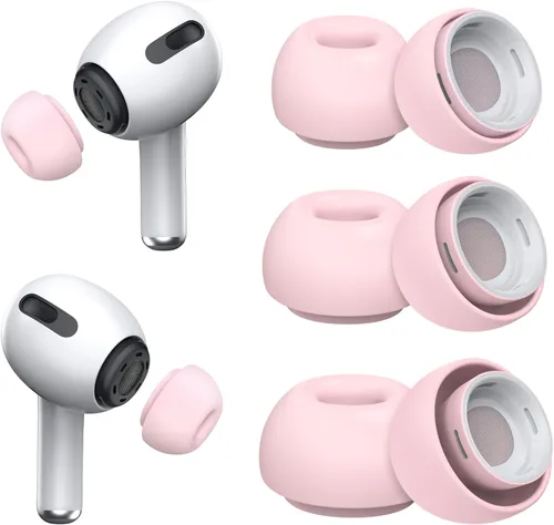 Miniatura 9 de [3 pares] Puntas de repuesto para los oídos para Airpods Pro y Airpods Pro de 2ª generación con orificio de reducción de ruido, puntas de silicona