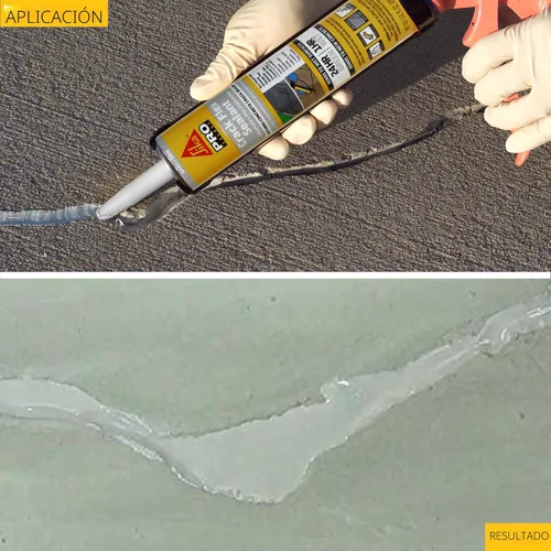 Miniatura 8 de SIKA Sikaflex - Sellador Crack Flex, gris, poliuretano texturizado de alto rendimiento, autonivelante, sellador impermeable para grietas