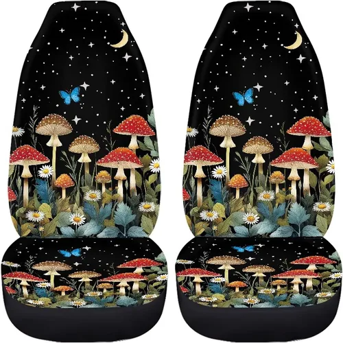 Miniatura 11 de 2 fundas de asiento para automóviles con estampado de bandera americana del 4 de julio, color negro, accesorios para el interior del vehículo