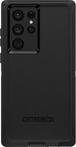 OtterBox Defender Series Screenless Edition - Funda para Galaxy S22 Ultra (solamente), solo funda, embalaje no minorista, color negro