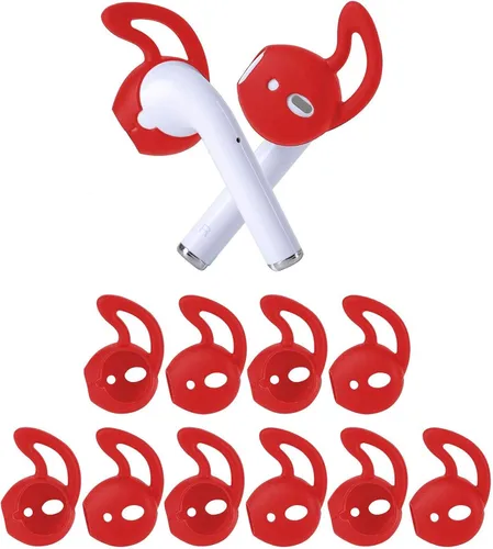 Miniatura 9 de 5 pares de almohadillas de silicona compatibles con AirPods 1 y 2, almohadillas antideslizantes y anticaídas de silicona suave para auriculares