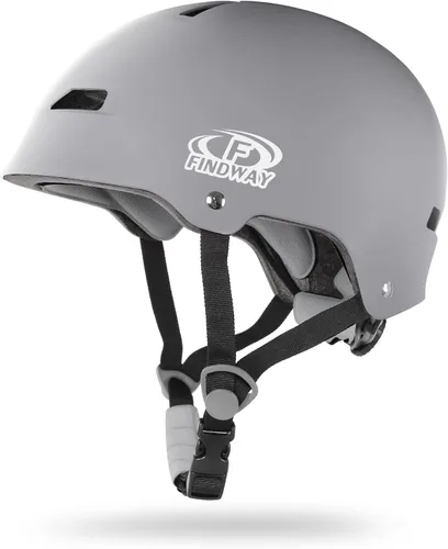 Miniatura 7 de Findway Casco de bicicleta de monopatín, casco de bicicleta para niños, jóvenes y adultos, adecuado para viajeros, patinaje, scooter, longboard