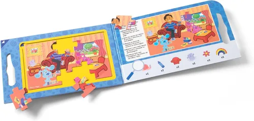 Miniatura 4 de Melissa & Doug Blue's Clues & You! Rompecabezas magnéticos para llevar (2 rompecabezas de 15 piezas)