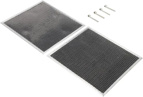 Whirlpool W10905733 Filtros de malla de carbón de repuesto de capó OEM genuinos para rangos - Sustituye 4533727, PS12070218, W1095733