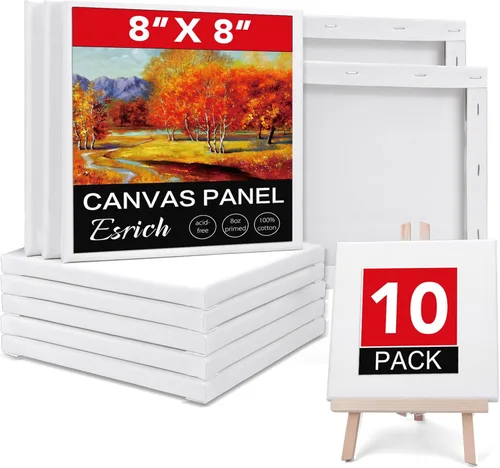 Miniatura 15 de 3 paquetes de lienzos para pintar con paquete múltiple 11x14, 5x7, 8x10, lienzo para pintar con pintura al óleo y acrílica