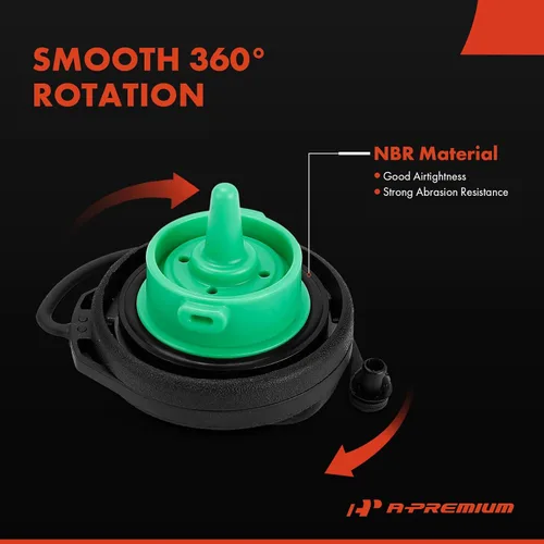 Miniatura 4 de A-Premium Tapa de gasolina Tapa de combustible compatible con Volkswagen Jetta Passat Golf Tiguan CC Eos GTI, Golf Alltrack R SportWagen, Tiguan