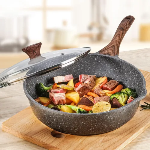 Miniatura 6 de SENSARTE Sartén de repalement con mango de baquelita compatible con Classic Granite Series Sartenes de 9.5/10/11/12.5 pulgadas y sartenes