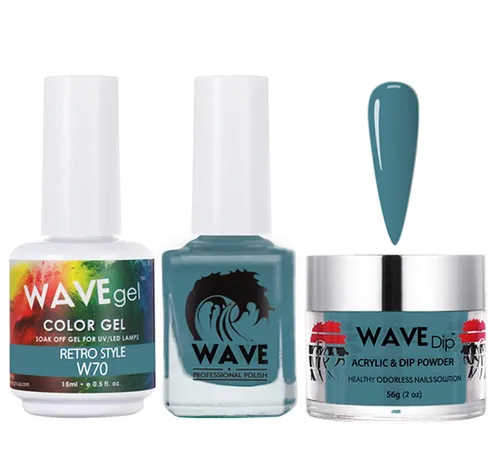 Miniatura 194 de WAVEGEL - Juego de gel de remojo, laca de uñas y polvo acrílico a juego - Colección Simplicity - #P109 Blizzard