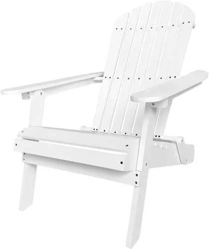 Miniatura 6 de Dopinmin Silla plegable de césped, silla para jardín de patio al aire libre, silla Adirondack de madera natural