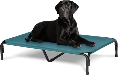 Miniatura 13 de Cama Elevada para Perros para Exteriores, Catre Elevado XL para Perros con Malla Lavable, Cuna Refrescante para Mascotas a Prueba de Mordidas