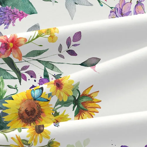 Miniatura 5 de Yighty Mantel ovalado de primavera y verano de 54 x 72 pulgadas, mantel de acuarela floral de primavera, mantel impermeable resistente a