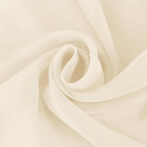 Miniatura 6 de HUTO Cenefas de cortina de gasa transparente beige para habitación de niñas, bufandas de gasa suave para bodas, fiestas, toldo, cama, 216 extra