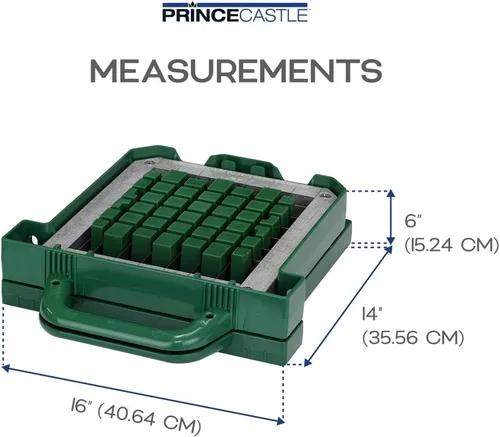 Miniatura 3 de Prince Castle Saber King - Juego de cuchilla y empujador de lechuga de repuesto para picadora de cocina, 1 x 2 pulgadas, cuchilla comercial