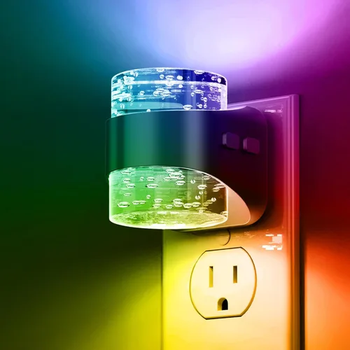 Miniatura 11 de L LOHAS LED Luz nocturna, luces nocturnas de burbujas enchufables a la pared, 3000 K/4000 k/5000 K, luz nocturna de temperatura de color ajustable
