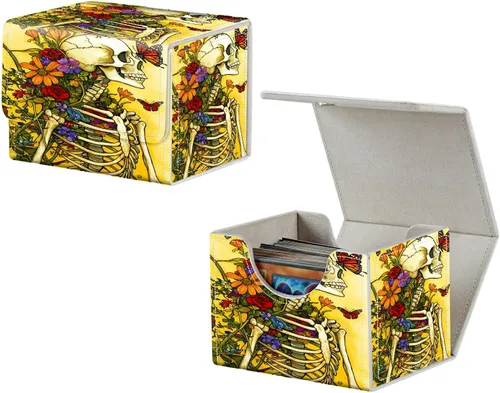Miniatura 27 de MTG Commander - Caja de cartas intercambiables, más de 100 tarjetas con funda con funda de piel sintética, caja de almacenamiento de tarjetas