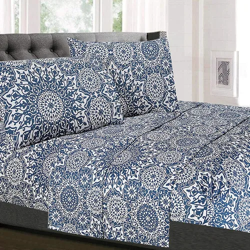 Miniatura 56 de Juego de sábanas de 1800 hilos – Sábanas de microfibra cepillada suave de calidad egipcia – Juego de ropa de cama de lujo con sábana encimera