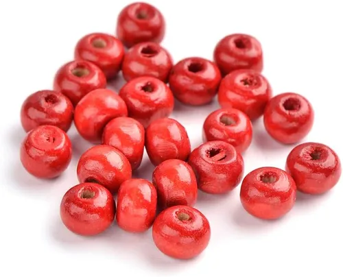 Miniatura 4 de Craftdady 200 cuentas espaciadoras redondas de madera natural negra de 0.394 pulgadas (0.394 in), cuentas sueltas para manualidades, joyería
