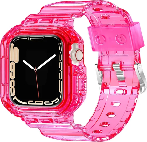 Miniatura 30 de XYF Compatible con correas cristalinas para Apple Watch de 1.929 in, 1.811 in, 1.772 in, 1.732 in, 1.654 in, 1.614 in, 1.575 in, 1.496 in, funda